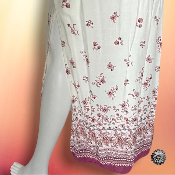 NWOT Off the Shoulder Maxi by Iris Liberty Floral Size Small Cottagecore - Picture 6 of 15